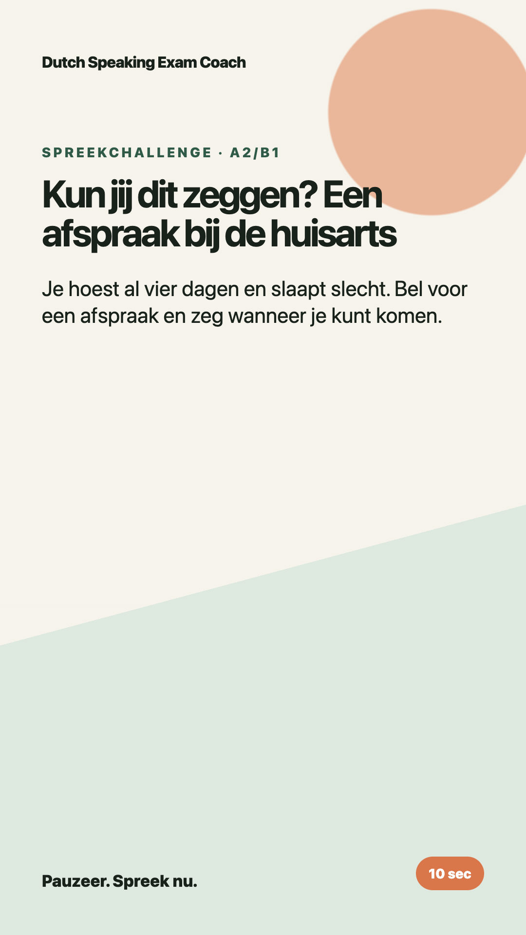 Een afspraak bij de huisarts