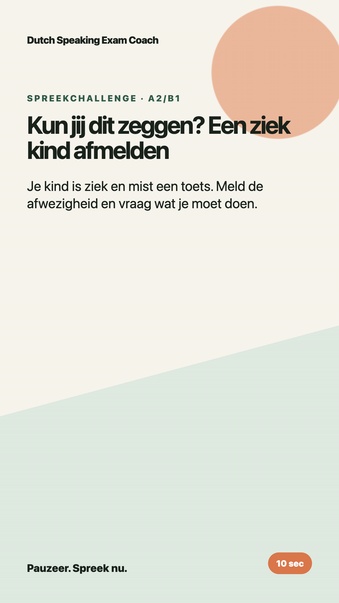 Een ziek kind afmelden