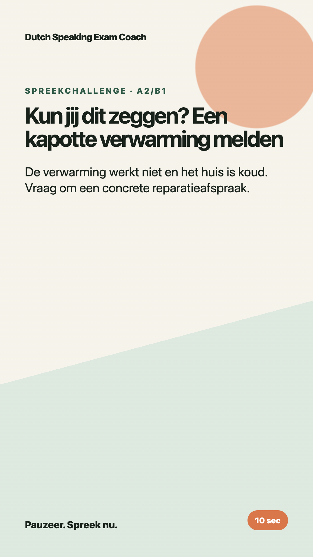 Een kapotte verwarming melden
