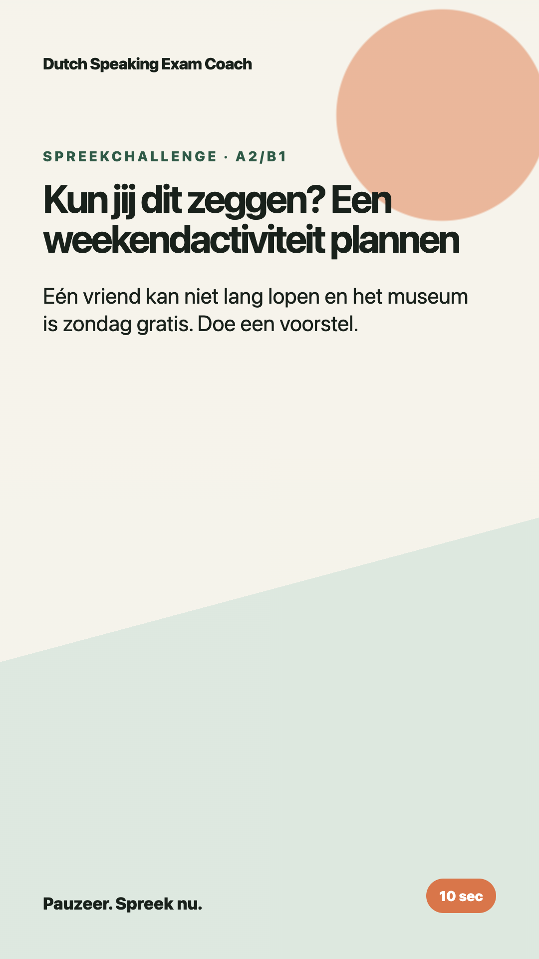 Een weekendactiviteit plannen